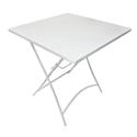 Folding table white 110Χ70Χ71cm