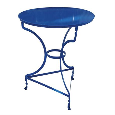 Τραπέζι στρογγυλό μπλε