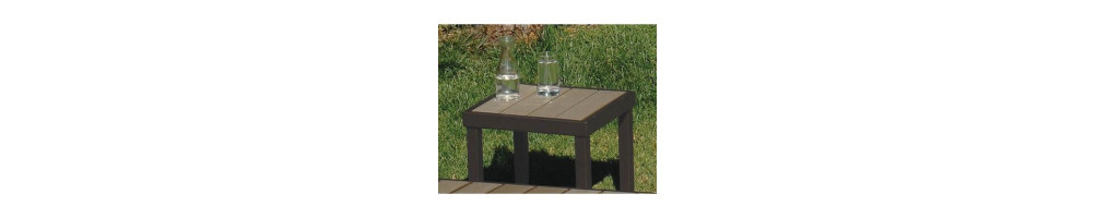 Square coffee table brown Pollywood