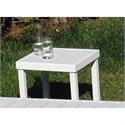 Square coffee table white Pollywood
