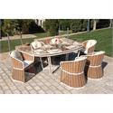 Dinning set 7 pcs Rattan