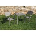 Stackable galvanized armchair grey Pollywood