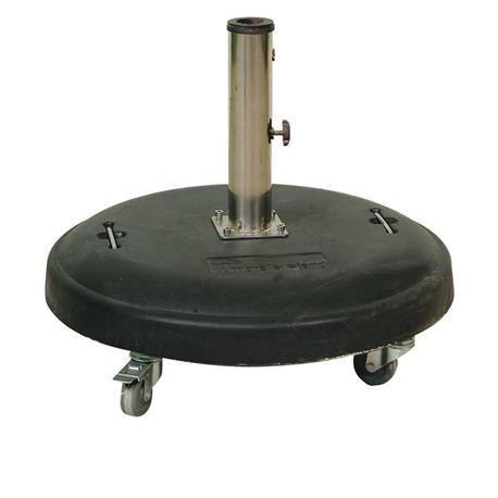 Round base with wheels Ø60 cm Black 50 kgr