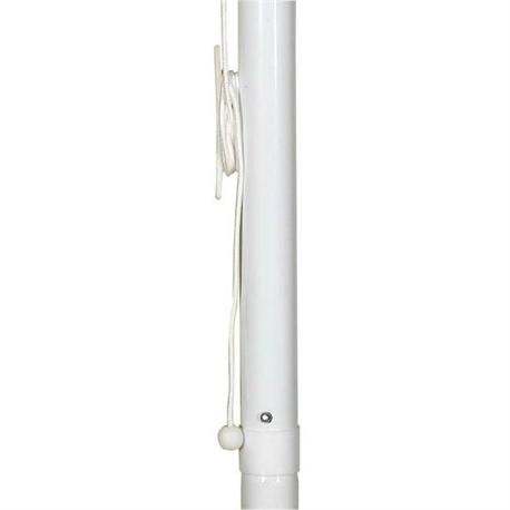 Round aluminium umbrella ecru With expanding body