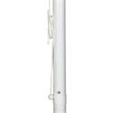 Round aluminium umbrella ecru With expanding body