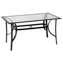 Rectangular aluminium table 90Χ160 cm